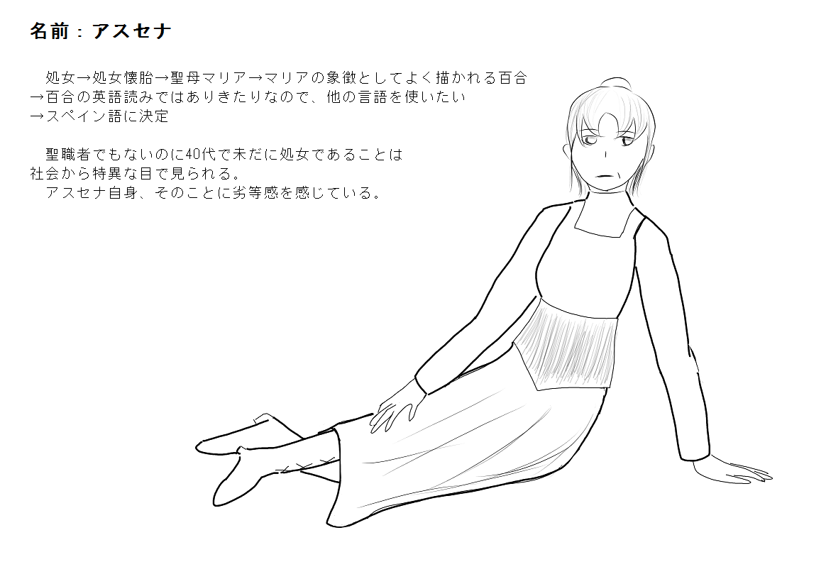 アスセナの設定画像